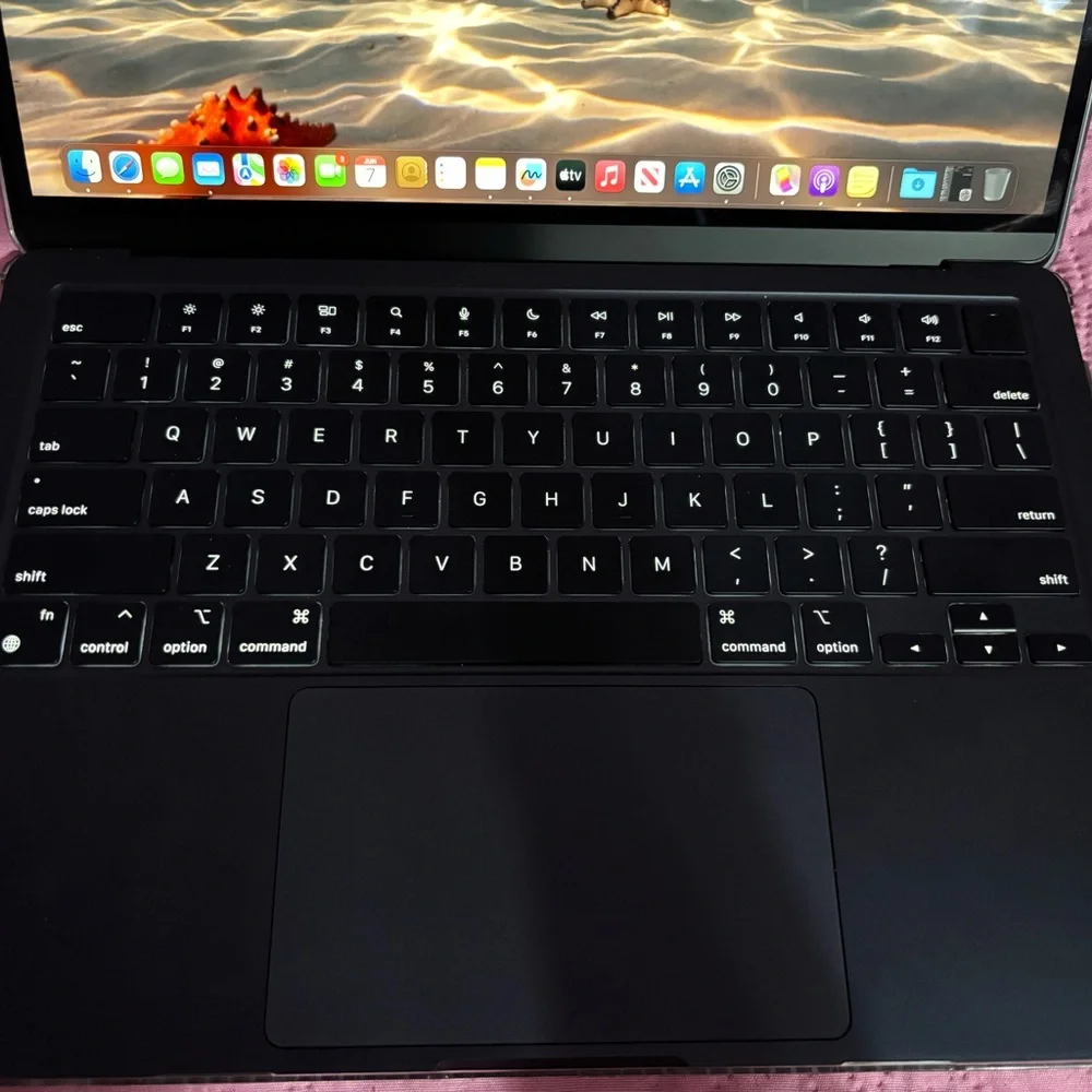 Apple MacBook Air Black Laptop with Backlit Keyboard